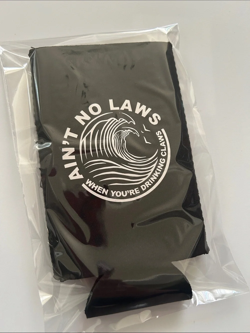 White Claw Ain’t No Laws When Drinking Claws Black Slim Can Coozie